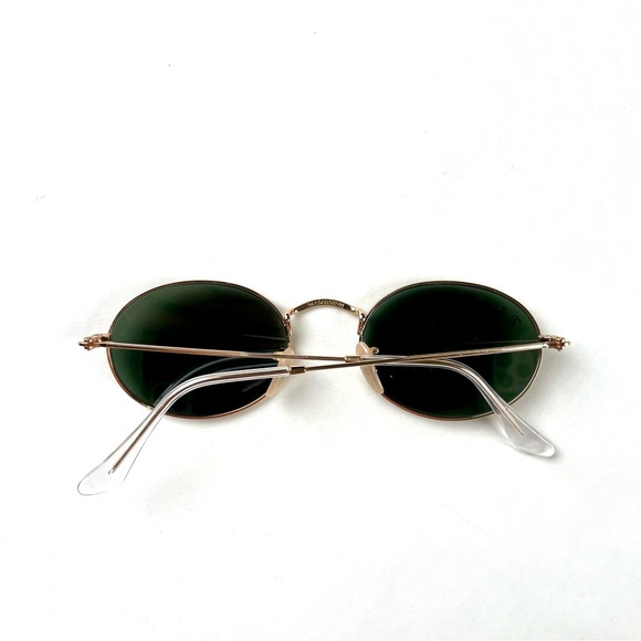 Ray-Ban Gold Frame Sunglasses with Green Lenses - Picture 3 of 3